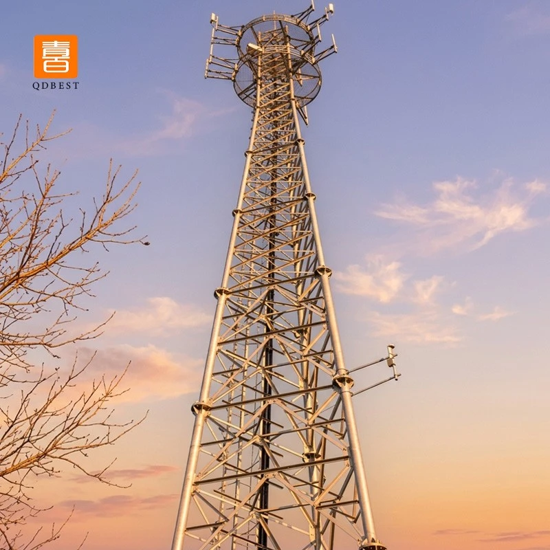 info-1-1 Steel Tubular Communication Tower factory